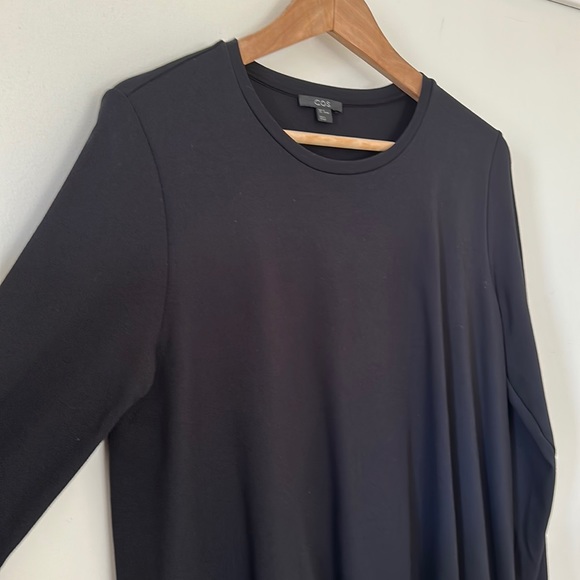 COS Black Layered Long Sleeve Dress (size M) - Picture 3 of 10